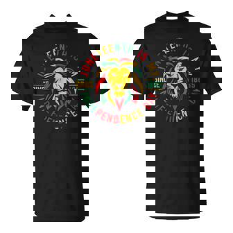 Junenth Is My Independence Day Lion Free Ish Since 1865 T-Shirt - Seseable