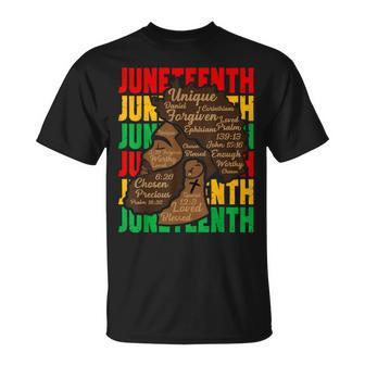 Junenth Proud Black African Fathers Day Black History T-Shirt - Thegiftio UK