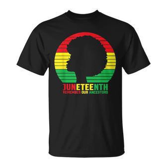 Junenth Remember Our Ancestors Black African Women T-Shirt - Monsterry