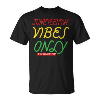 Junenth Vibes Only Free-Ish 1865 Black Owned Junenth T-Shirt - Monsterry UK