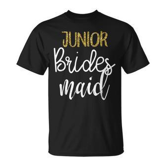 Junior Bridesmaid Wedding Party Bachelorette Party T-Shirt - Monsterry
