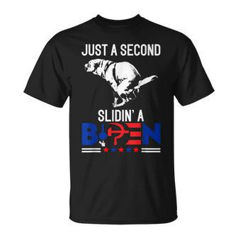 Just A Second Slidin' A Biden Humour Biden T-Shirt - Seseable
