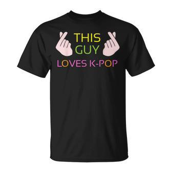 K-Pop This Guy Loves Kpop Cute Korean Music T-Shirt - Monsterry