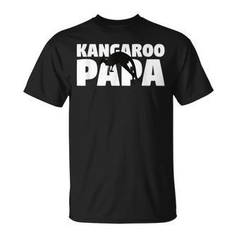 Kangaroo Papa Kangaroo Lover Animal Father Kangaroo Dad T-Shirt - Monsterry CA
