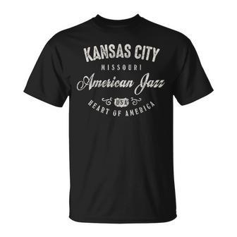 Kansas City Missouri American Jazz Vintage T-Shirt - Monsterry AU