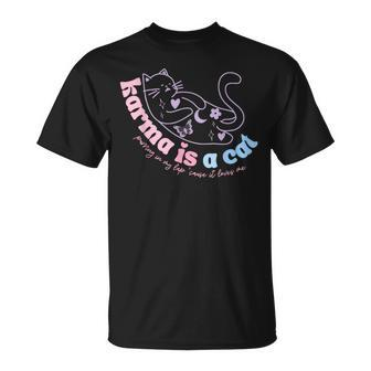 Karma Is Cat Purring In My Lap Cause It Loves Me T-Shirt | Mazezy