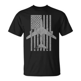 Kc-135 Stratotanker Military Aircraft Vintage Flag T-Shirt - Monsterry