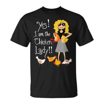 Keeping Chickens Yes I Am The Chicken Lady Chicken T-Shirt - Thegiftio UK