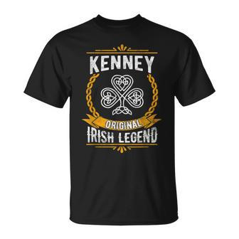Kenney Irish Name Vintage Ireland Family Surname T-Shirt - Seseable