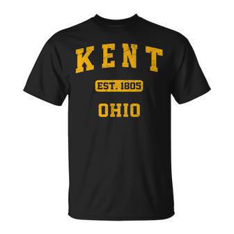 Kent Ohio Oh Vintage State Athletic Style T-Shirt - Monsterry CA