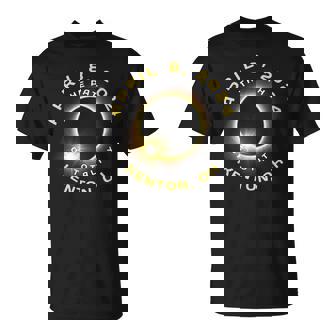 Kenton Ohio Solar Eclipse Totality April 8 2024 T-Shirt - Seseable