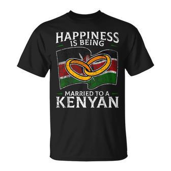 Kenyan Marriage Kenya Married Heritage Flag Roots Culture T-Shirt - Monsterry UK