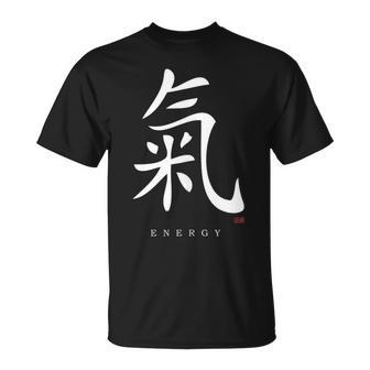 Ki Kanji Energy Japanese Calligraphy Bushido T-Shirt - Monsterry AU