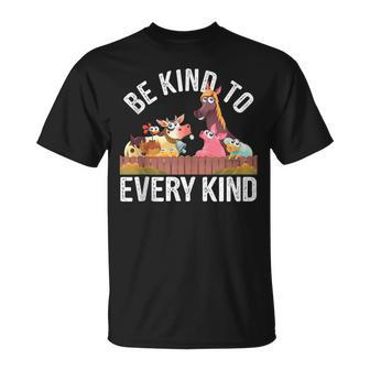 Be Kind To Every Kind Cute Vegetarian Vegans T-Shirt - Monsterry AU