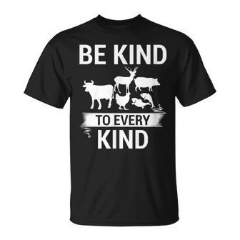 Be Kind To Every Kind Vegan Vegetarian Animal Lover T-Shirt - Monsterry CA