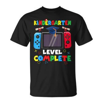 Kindergarten Level Complete Graduation Class Of 2024 Gamer T-Shirt - Seseable