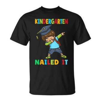 Kindergarten Nailed It Kindergarten Graduation Class Of 2024 T-Shirt - Monsterry AU