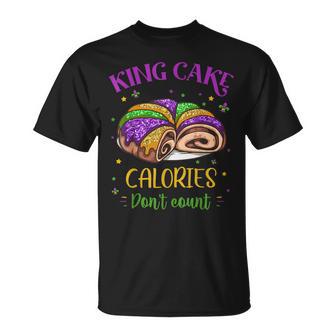 King Cake Calories Don’T Count Mardi Gras Carnival Festival T-Shirt - Monsterry