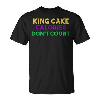 King Cake Calories Don't Count Mardi Gras Drinking T-Shirt - Monsterry AU