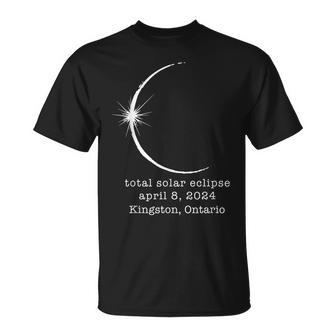 Kingston Ontario Solar Total Eclipse April 2024 Canada T-Shirt | Mazezy