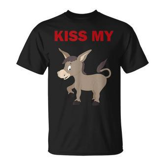 Kiss My Donkey Animal Adventure Sarcasm T-Shirt - Monsterry UK
