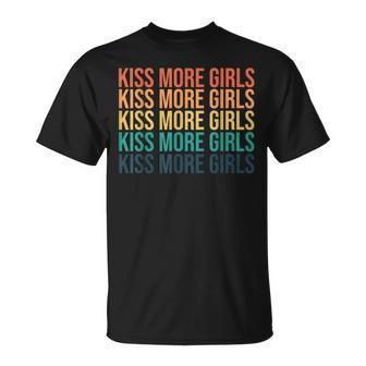Kiss More Girls Gay Lesbian Pride Lgbt Rainbow Feminist T-Shirt - Monsterry AU