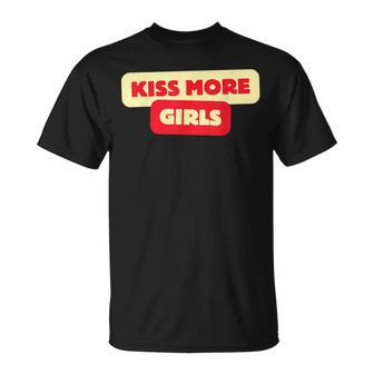 Kiss More Girls I Like Girls Lesbian Family T-Shirt - Thegiftio UK