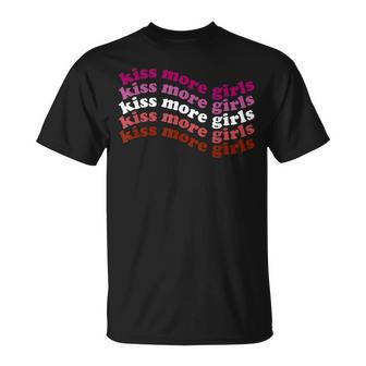 Kiss More Girls Lesbian Lgbt Pride Girl Love T-Shirt - Monsterry CA