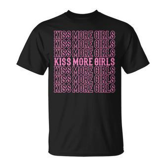 Kiss More Girls Lgbt Pride Month Lgbtq Lesbian Mom T-Shirt - Monsterry