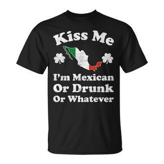 Kiss Me I'm Mexican St Patrick's Day T-Shirt - Monsterry