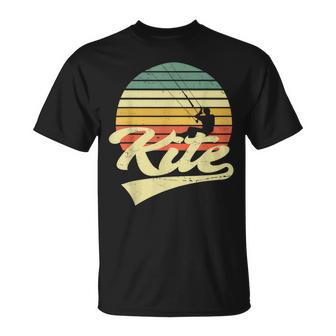 Kite Kiten Kiteboarding Kitesurfing Surf Vintage Retro T-Shirt - Seseable