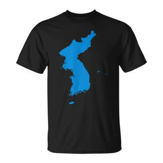 Korean Reunification Peninsula Map T-Shirt - Monsterry CA