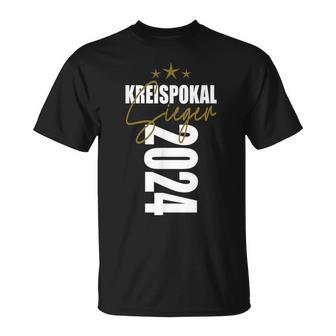 Kreispokal Sieger 2024 Motive Fußball Pokalsieger Outfit Fun T-Shirt - Geschenkecke