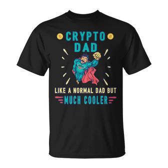 Krypto Dad Bitcoin Miner Lustige Kryptowährung Papa T-Shirt - Geschenkecke