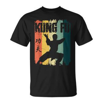 Kung Fu Retro Vintage Sunset Chinese Martial Arts T-Shirt - Seseable