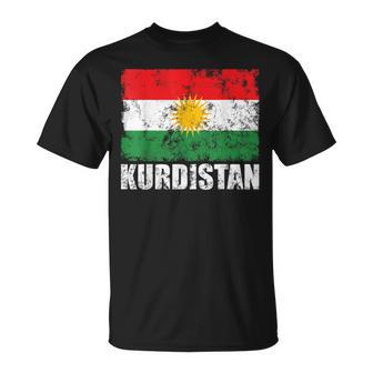 Kurdistan Flag Rojava Kurdish Kurds T-Shirt - Seseable