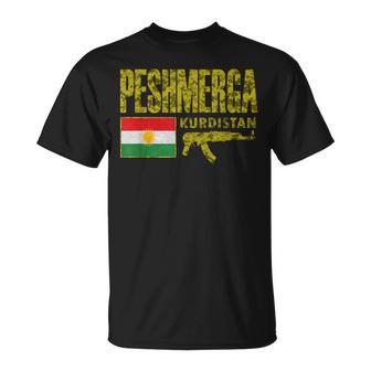 Kurduístan Power Peshmerga Freedom Fighter Free Kurdistan T-Shirt - Monsterry DE