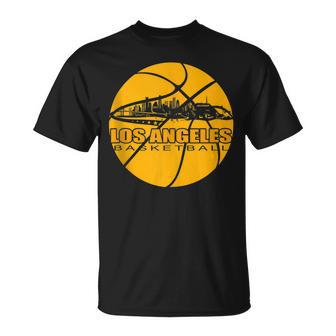 La Basketball Lover Los Angeles Basketball T-Shirt - Monsterry