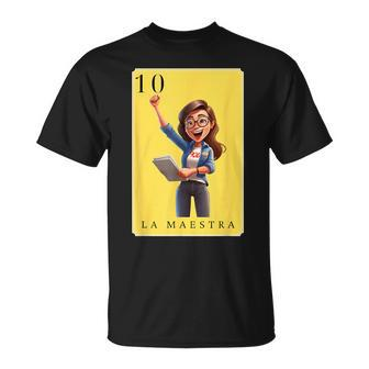 La Maestra Spanish-Mexican Bingo Cards La Maestra T-Shirt - Thegiftio UK