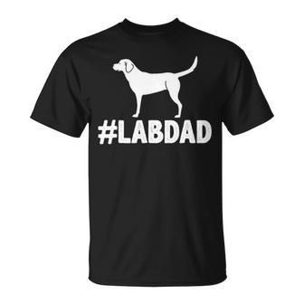 Lab Dad Dog Dad Labrador Dad T-Shirt | Mazezy