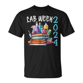 Lab Week 2024 Laboratory Worker Fun Technologist Fan T-Shirt - Monsterry