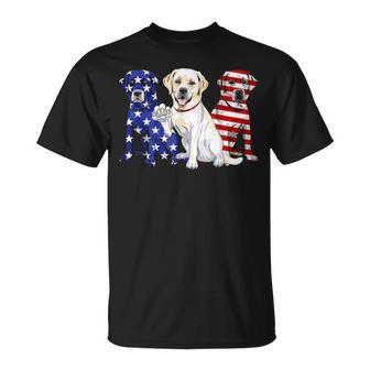 Labrador America 4Th Of July Flag Patrio T-Shirt | Mazezy