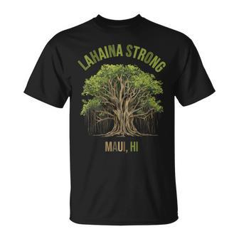 Lahaina Strong Maui Hawaii Old Banyan Tree Saved Majestic T-Shirt | Mazezy DE