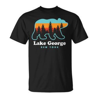 Lake George Ny Bear Lake George New York T-Shirt - Monsterry DE