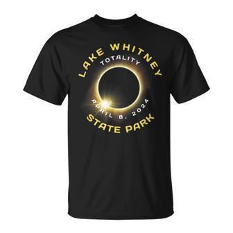 Lake Whitney State Park Texas Solar Eclipse April 8 2024 T-Shirt - Seseable