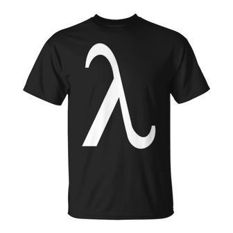 Lambda Greek Letter Says Lambda Greek Sign Symbol Function T-Shirt - Monsterry AU