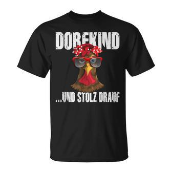 Landwirt Dorfkind & Stolz Drauf Villfkinder Saying Farm T-Shirt - Seseable