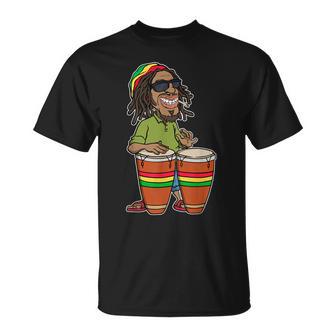 Lässig Reggae Music Rasta Rastafari Reggaeton Jamaica Fan T-Shirt - Geschenkecke