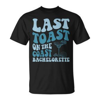 Last Toast On The Coast Margarita Beach Bachelorette Party T-Shirt - Seseable
