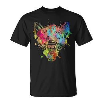 Laughing Hyena Colorful Animal Africa T-Shirt - Monsterry AU
